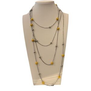 SALE!! 2 for $15 Necklace Beach Party Pageant Dainty Layers NWT Beaded‎ Silver